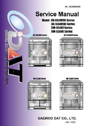 Service manual Daewoo XG-525V, XG-535V, XW-525K, XW-535K ― Manual-Shop.ru