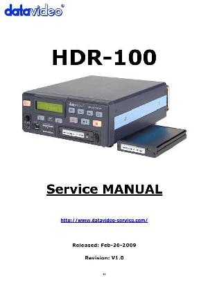 Service manual Datavideo HDR-100 ― Manual-Shop.ru