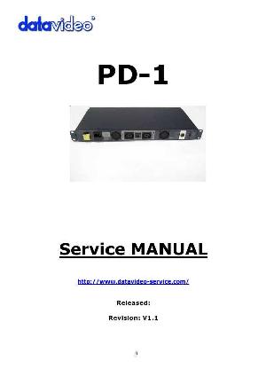 Service manual Datavideo PD-1 ― Manual-Shop.ru