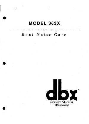 Service manual DBX 363X ― Manual-Shop.ru