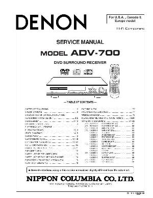 Service manual Denon ADV-700 ― Manual-Shop.ru
