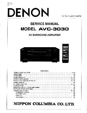 Service manual Denon AVC-3030 ― Manual-Shop.ru