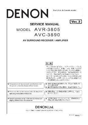 Сервисная инструкция Denon AVR-3805 ― Manual-Shop.ru