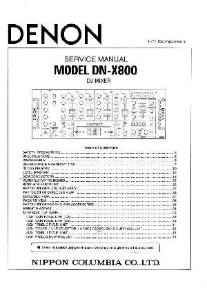 Service manual Denon DN-X800 ― Manual-Shop.ru