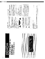 Service manual Denon DRW-840