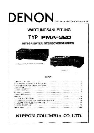 Сервисная инструкция Denon PMA-320 DE ― Manual-Shop.ru