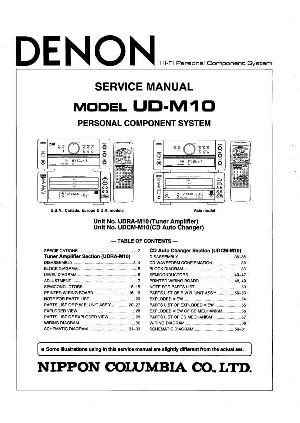 Сервисная инструкция Denon UD-M10 ― Manual-Shop.ru