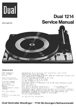 Service manual Dual 1214 ― Manual-Shop.ru