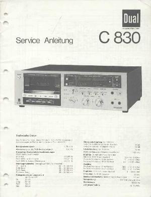 Service manual Dual C-830 (de) ― Manual-Shop.ru