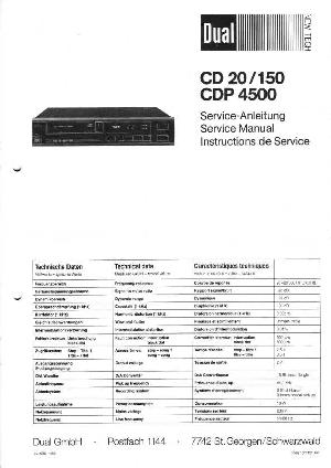 Service manual Dual CD20, CD150, CDP4500 ― Manual-Shop.ru