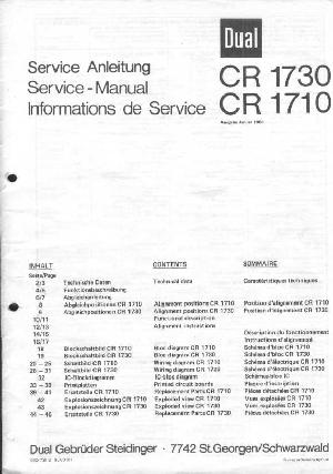 Service manual DUAL CR-1710, 1730 ― Manual-Shop.ru