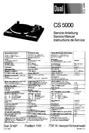 Service manual DUAL CS-5000 ― Manual-Shop.ru