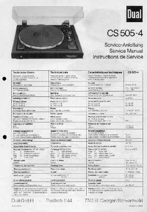 Service manual Dual CS-505-4 ― Manual-Shop.ru