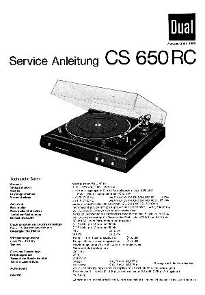 Service manual Dual CS-650RC (de) ― Manual-Shop.ru