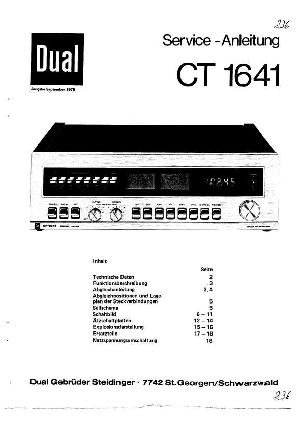 Сервисная инструкция DUAL CT-1641 ― Manual-Shop.ru
