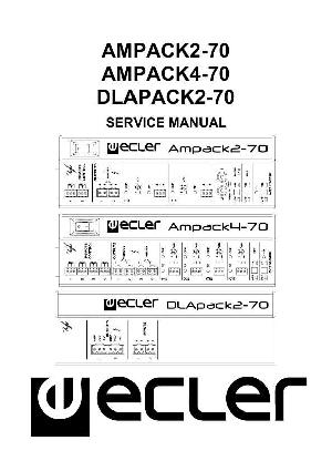 Service manual Ecler AMPACK2-70, AMPACK4-70, DLAPACK2-70 ― Manual-Shop.ru