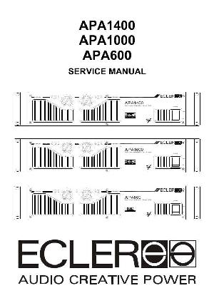 Service manual Ecler APA1400, APA1000, APA600 ― Manual-Shop.ru