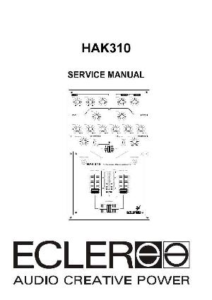 Service manual Ecler HAK310 ― Manual-Shop.ru