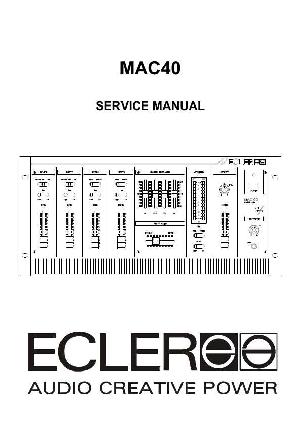 Сервисная инструкция Ecler MAC40 ― Manual-Shop.ru