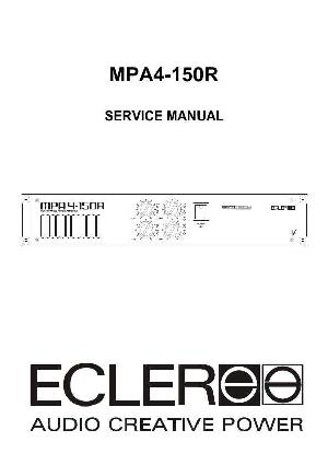 Сервисная инструкция Ecler MPA4-150R ― Manual-Shop.ru