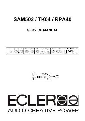 Service manual Ecler SAM502, TK04, RPA40 ― Manual-Shop.ru