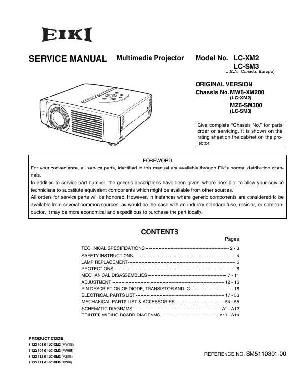Service manual Eiki LC-SM3, LC-XM2 ― Manual-Shop.ru
