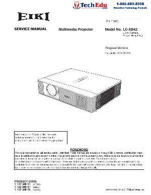 Сервисная инструкция Eiki LC-XB42 ― Manual-Shop.ru