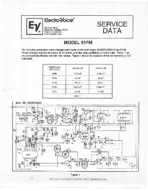 Service manual Electro-Voice 61PM ― Manual-Shop.ru