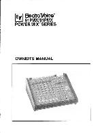 Service manual Electro-Voice 61PMX, 81PMX