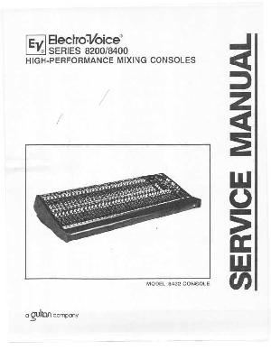Service manual Electro-Voice 8200, 8400 ― Manual-Shop.ru