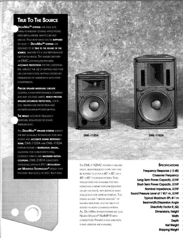 Ev deltamax hotsell speakers