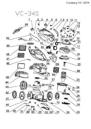 Сервисная инструкция Elenberg VC-2039  ― Manual-Shop.ru