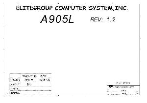 Схема Elitegroup ECS A905L REV.1.2 ― Manual-Shop.ru