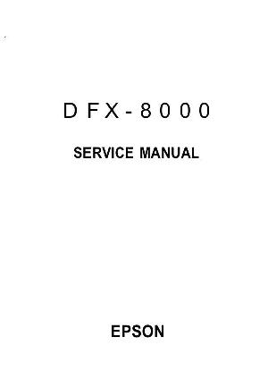 Сервисная инструкция Epson DFX-8000 ― Manual-Shop.ru