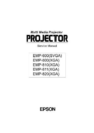 Сервисная инструкция EPSON EMP-600, EMP-800, EMP-810, EMP-811, EMP-820 ― Manual-Shop.ru