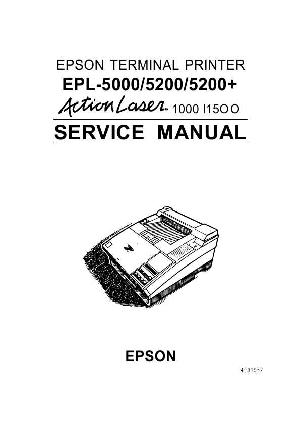 Сервисная инструкция Epson EPL-5000, EPL-5200, EPL-5200+ ― Manual-Shop.ru
