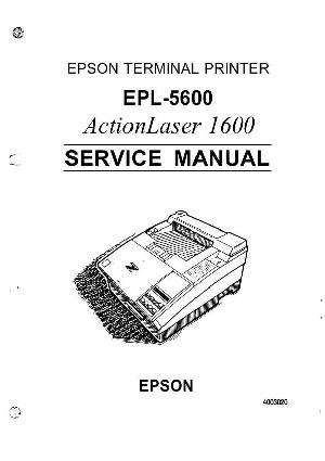 Сервисная инструкция Epson EPL-5600 ― Manual-Shop.ru