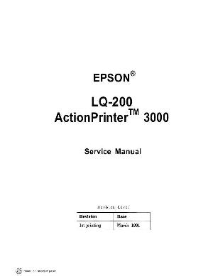 Сервисная инструкция Epson LQ-200 ― Manual-Shop.ru