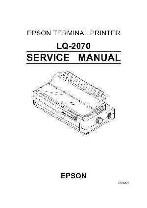 Сервисная инструкция Epson LQ-2070 ― Manual-Shop.ru