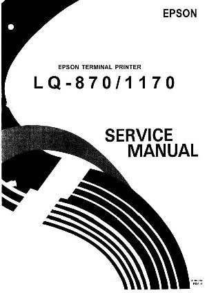Сервисная инструкция Epson LQ-870, LQ-1170 ― Manual-Shop.ru