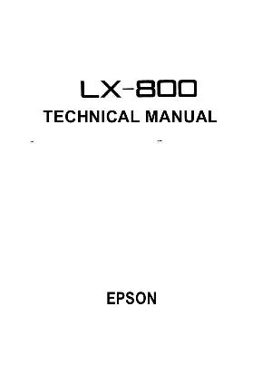 Сервисная инструкция Epson LX-800 ― Manual-Shop.ru