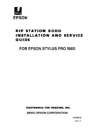 Сервисная инструкция Epson RIP-STATION-5000 ― Manual-Shop.ru