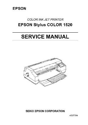 Сервисная инструкция Epson Stylus Color 1520 ― Manual-Shop.ru