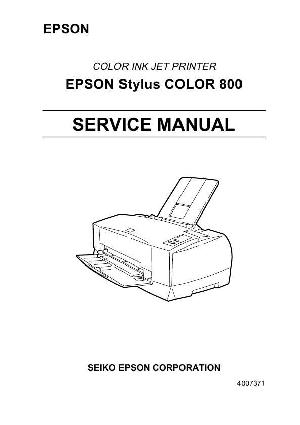 Service manual Epson Stylus Color 800 ― Manual-Shop.ru