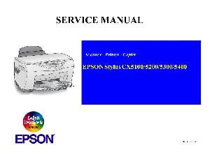 Сервисная инструкция Epson Stylus Color CX5100, CX5200, CX5300, CX5400 ― Manual-Shop.ru