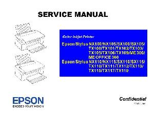 Service manual Epson Stylus NX100, SX100, TX100, ME300, ME360 ― Manual-Shop.ru