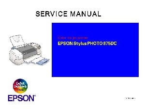 Service manual Epson Stylus Photo 875DC ― Manual-Shop.ru