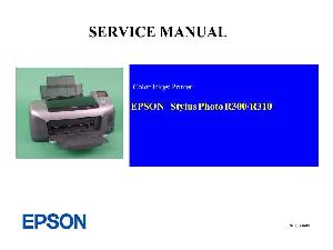 Сервисная инструкция Epson STYLUS PHOTO R300, R310 ― Manual-Shop.ru