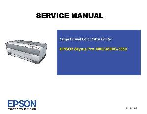 Сервисная инструкция EPSON STYLUS PRO 3800, 3850 ― Manual-Shop.ru