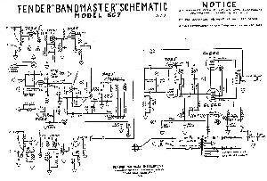 Schematic Fender BANDMASTER 6G7 ― Manual-Shop.ru